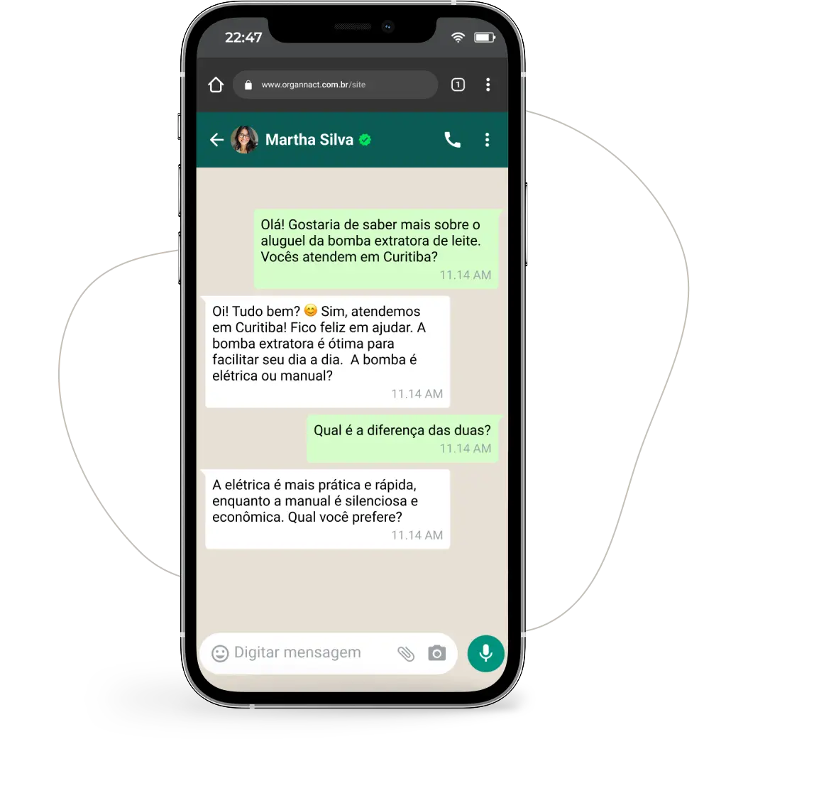 Atendimento humanizado feito